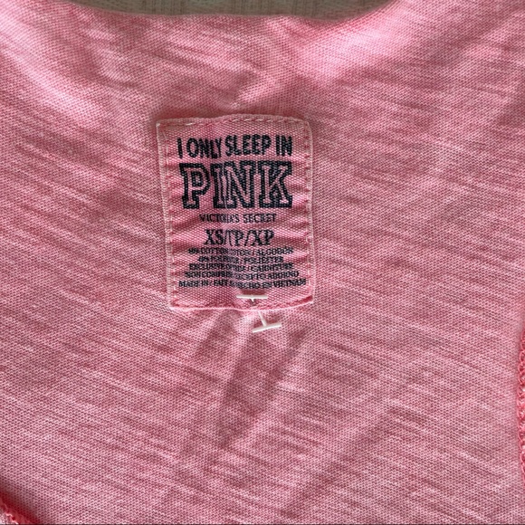 Pink Statement Tank Top Muscle Tee Swim Cover Up - Picture 2 of 4